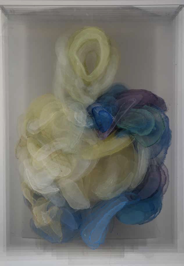 Figura gialla e blu